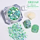 white iridescent glitter